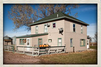 Old 1910 farmhouse remodeled into a hunting lodge